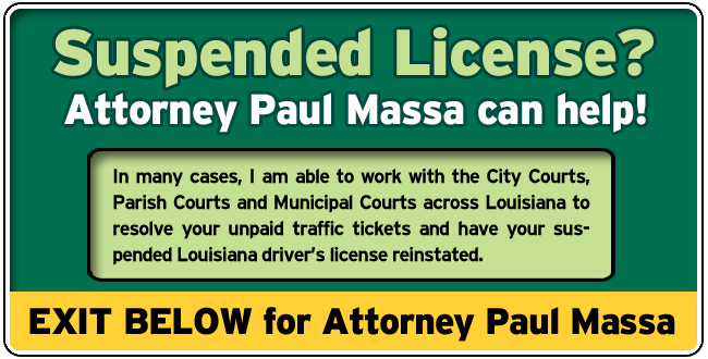 Bienville Parish, Louisiana License Restoration Lawyer Paul Massa